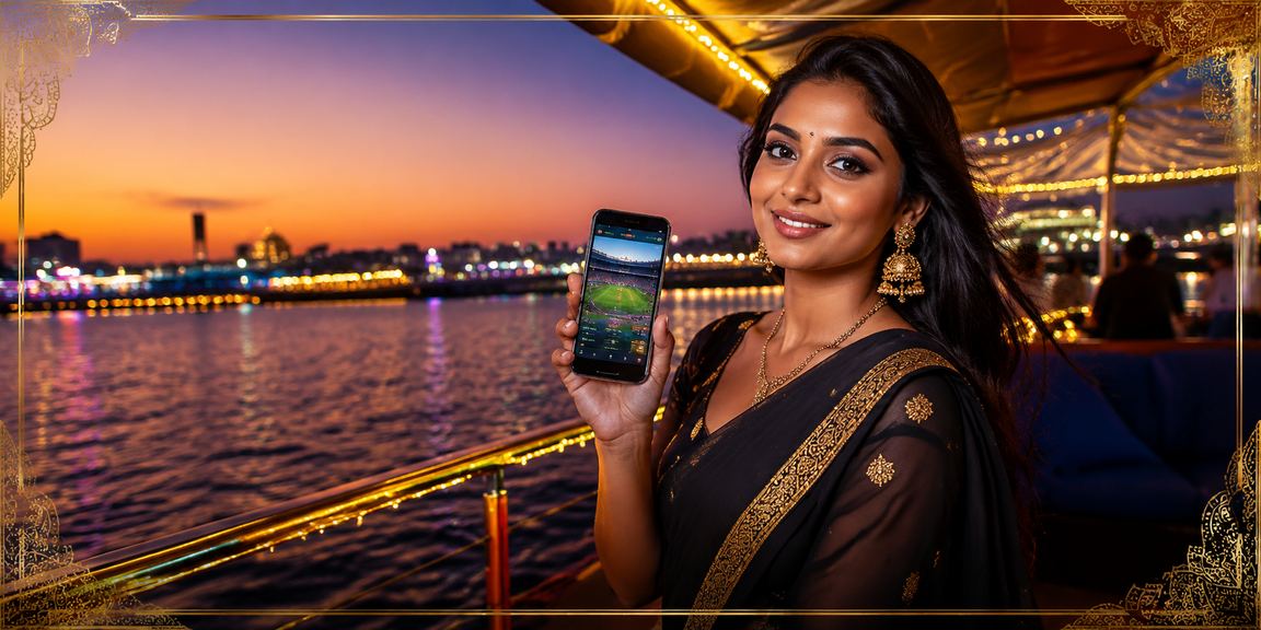 Night market in Chennai with sports betting promotion