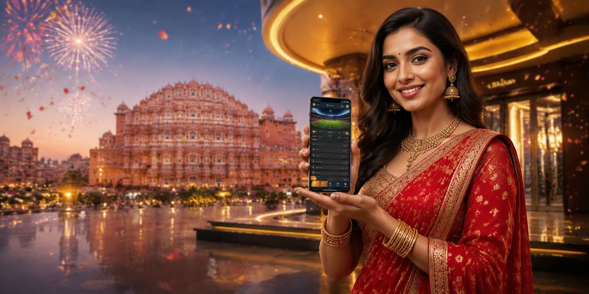 Enjoying sports betting in India, Jaipur Hawa Mahal backdrop